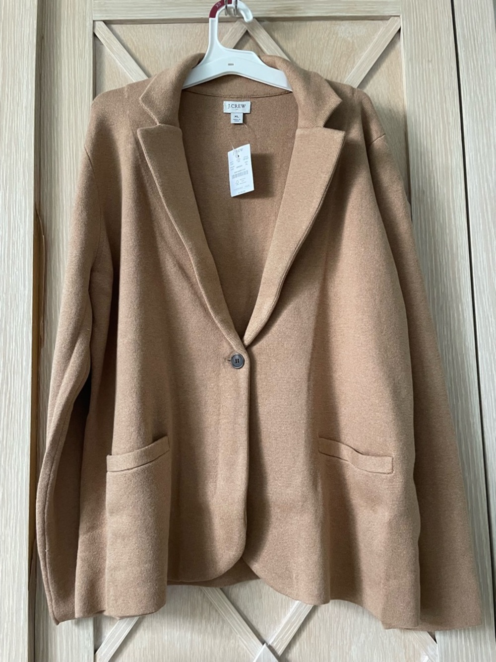 J. Crew Camel Single-Button Wool Blazer